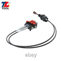 2 Spool Hydraulic Control Valve 21GPM Compact Design Low Noise Operation
