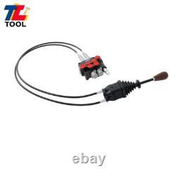 2 Spool Hydraulic Control Valve 21GPM Compact Design Low Noise Operation