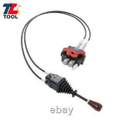 2 Spool Hydraulic Control Valve 21GPM Compact Design Low Noise Operation