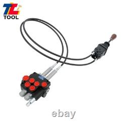 2 Spool Hydraulic Control Valve 21GPM Compact Design Low Noise Operation