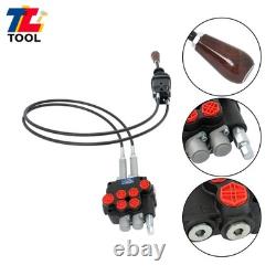 2 Spool Hydraulic Control Valve 21GPM Compact Design Low Noise Operation