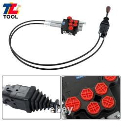 2 Spool Hydraulic Control Valve 21GPM Compact Design Low Noise Operation