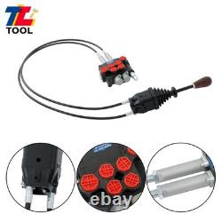 2 Spool Hydraulic Control Valve 21GPM Compact Design Low Noise Operation