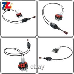 2 Spool Hydraulic Control Valve 21GPM Compact Design Low Noise Operation