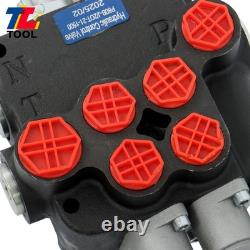 2 Spool Hydraulic Control Valve 21GPM Compact Design Low Noise Operation