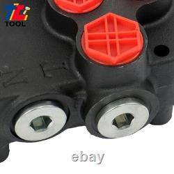 2 Spool Hydraulic Control Valve 21GPM Compact Design Low Noise Operation