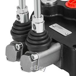 2 Spool Hydraulic Control Valve 21GPM Double Acting Monoblock Tractors loaders
