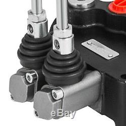 2 Spool Hydraulic Control Valve 21 GPM Double Acting 80l/min Tractors loaders