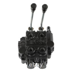 2 Spool Hydraulic Control Valve 25 GPM 3000 PSI 3/4 NPT Ports RD522CCAA5A4B1