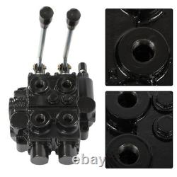 2 Spool Hydraulic Control Valve 25 GPM 3000 PSI 3/4 NPT Ports RD522CCAA5A4B1