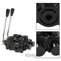 2 Spool Hydraulic Control Valve 25 GPM 3000 PSI 3/4 NPT Ports RD522CCAA5A4B1
