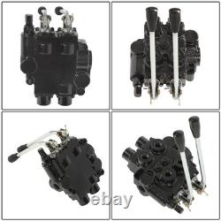 2 Spool Hydraulic Control Valve 25 GPM 3000 PSI 3/4 NPT Ports RD522CCAA5A4B1