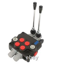 2 Spool Hydraulic Control Valve 32GPM 3600PSI Open Center
