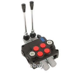 2 Spool Hydraulic Control Valve 32GPM 3600 PSI Open Center