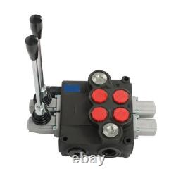 2 Spool Hydraulic Control Valve 32GPM 3600 PSI Open Center