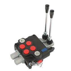 2 Spool Hydraulic Control Valve 32GPM 3600 PSI Open Center