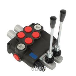 2 Spool Hydraulic Control Valve 32GPM 3600 PSI Open Center