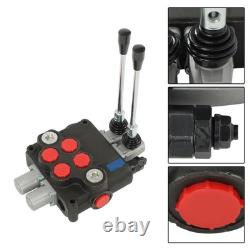 2 Spool Hydraulic Control Valve 32GPM 3600 PSI Open Center