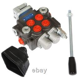 2 Spool Hydraulic Control Valve 3600 PSI, 11GPM Adjustable Hydraulic Directional