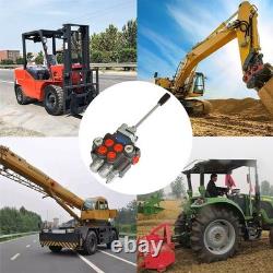 2 Spool Hydraulic Control Valve 3600 PSI, 11GPM Adjustable Hydraulic Directional