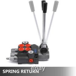 2 Spool Hydraulic Control Valve Double Acting, 11 GPM, 3600 PSI Cast Iron