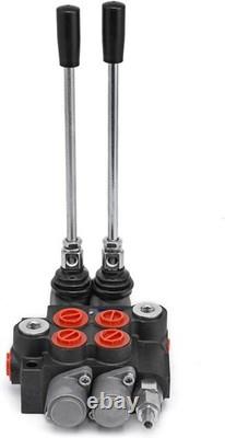 2 Spool Hydraulic Control Valve Double Acting, 11 GPM, 3600 PSI Cast Iron