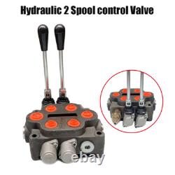 2-Spool Hydraulic Control Valve Double Acting Control Valve 25GPM 3000 PSI