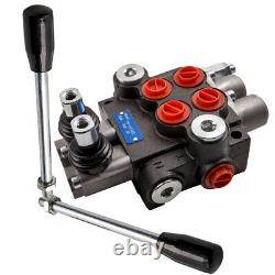 2 Spool Hydraulic Control Valve Double Acting Cylinder Spool 13GPM 3600 PSI