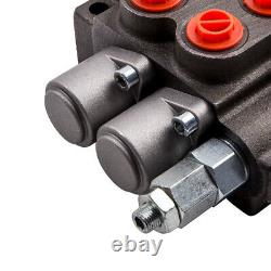 2 Spool Hydraulic Directional Control Valve 11gpm Double Acting Cylinder 40L/min