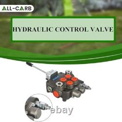 2 Spool Hydraulic Directional Control Valve 21GPM 3625PSI SAE Ports for