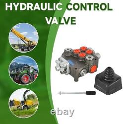 2 Spool Hydraulic Directional Control Valve 21GPM 3625PSI SAE Ports for