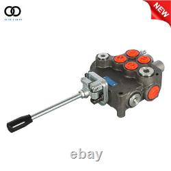 2 Spool Hydraulic Directional Control Valve 21GPM withJoystick withconversion plug