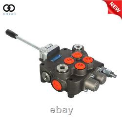 2 Spool Hydraulic Directional Control Valve 21GPM withJoystick withconversion plug