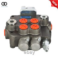 2 Spool Hydraulic Directional Control Valve 21GPM withJoystick withconversion plug