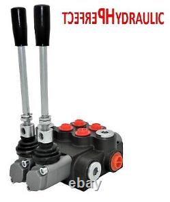 2 Spool Hydraulic Directional Control Valve 21gpm 80L Double Acting Cylinder DA