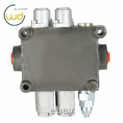 2 Spool Hydraulic Directional Control Valve 25 GPM, 3000 PSI, BSPP Interface