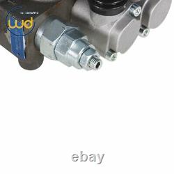 2 Spool Hydraulic Directional Control Valve 25 GPM, 3000 PSI, BSPP Interface