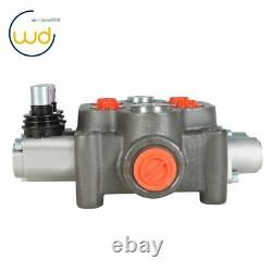 2 Spool Hydraulic Directional Control Valve 25 GPM, 3000 PSI, BSPP Interface