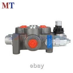 2 Spool Hydraulic Directional Control Valve 25 GPM 3000 PSI BSPP Interface
