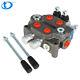 2 Spool Hydraulic Directional Control Valve 25 GPM, 3000 PSI, BSPP Interface NEW