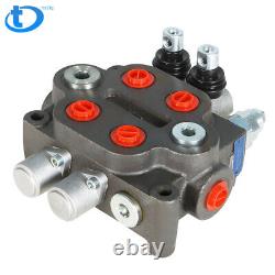 2 Spool Hydraulic Directional Control Valve 25 GPM, 3000 PSI, BSPP Interface NEW
