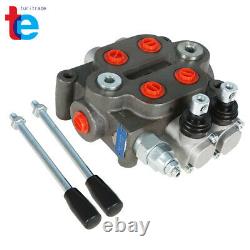 2 Spool Hydraulic Directional Control Valve 25 GPM, 3000 PSI, BSPP Interface US