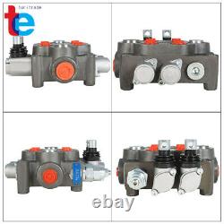 2 Spool Hydraulic Directional Control Valve 25 GPM, 3000 PSI, BSPP Interface US