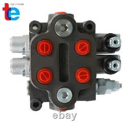 2 Spool Hydraulic Directional Control Valve 25 GPM, 3000 PSI, BSPP Interface US