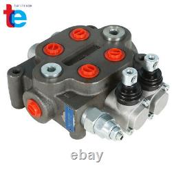 2 Spool Hydraulic Directional Control Valve 25 GPM, 3000 PSI, BSPP Interface US