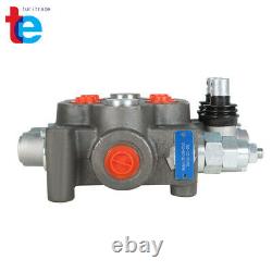 2 Spool Hydraulic Directional Control Valve 25 GPM, 3000 PSI, BSPP Interface US