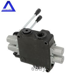 2 Spool Hydraulic Directional Control Valve 32 GPM, Double Acting Open Center