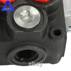 2 Spool Hydraulic Directional Control Valve 32 GPM, Double Acting Open Center