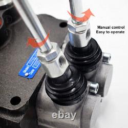 2 Spool Hydraulic Directional Control Valve Double Acting for Tractors Loaders