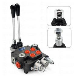 2 Spool Hydraulic Directional Control Valve for Tractors Loaders Machinery USA